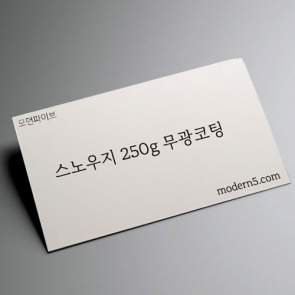 [일반명함] 스노우지 무광코팅 250g
