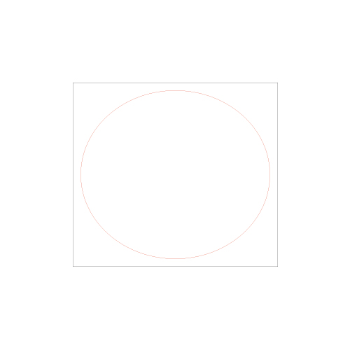 [일반스티커] 타원형 스티커 95x85mm